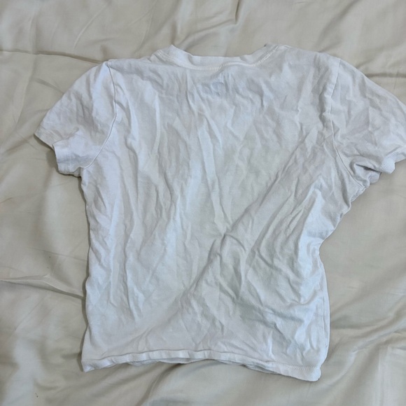Hollister White Crew Neck T-Shirt - Picture 5 of 5